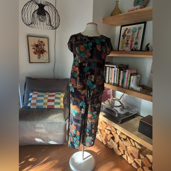 Pants - Vintage 90’s Two Piece Floral Pants Set